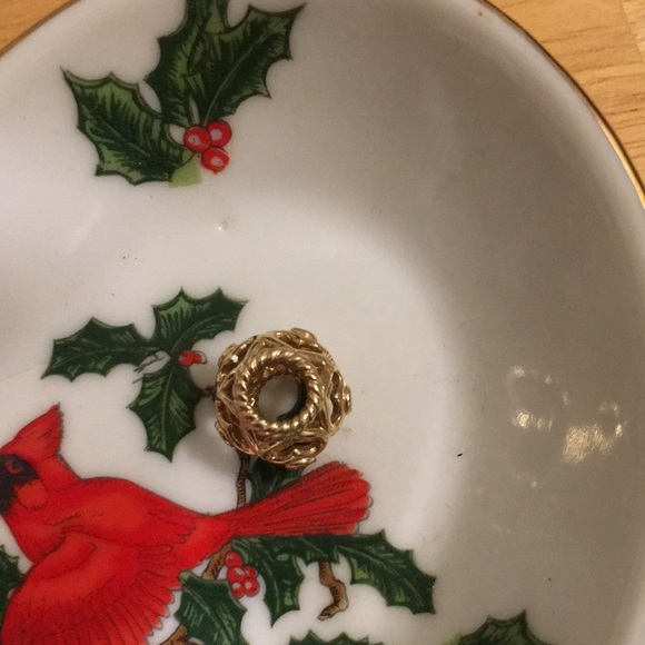 14k Gold Pandora Heart Charm Retired - Picture 4 of 6